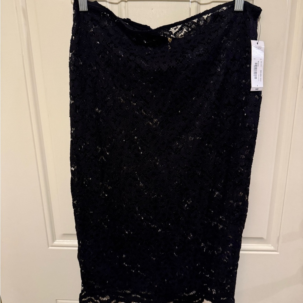 JCPenney Black Lace Pencil Skirt